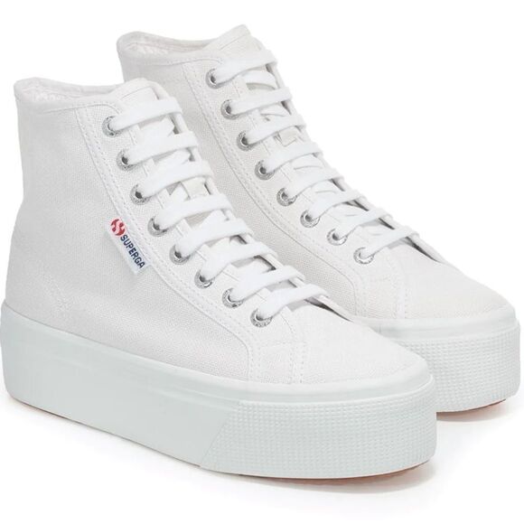 💘FINAL PRICE💘 BNIB Superga Platform High Tops Sz 10 Women's - Picture 1 of 6
